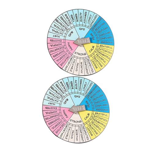 DOITOOL 1 Satz Feeling Wheel Abzeichen Tragbares Emotion Wheel Dekoration Für Psychische Gesundheit Charm Badge Für Rucksack Oder Kleidung Leicht Und Langlebig 2 Stück von DOITOOL
