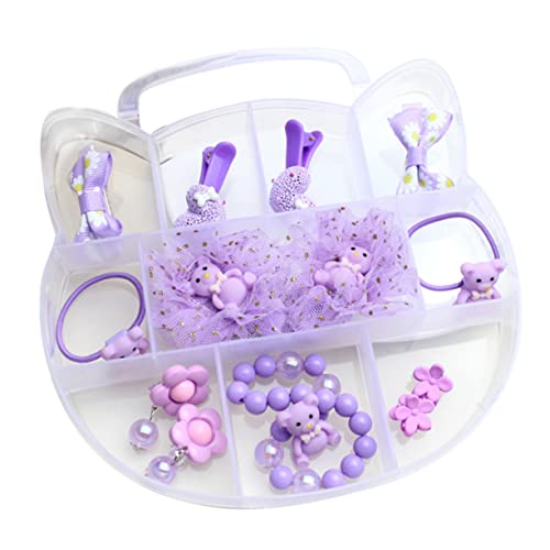 DOITOOL 1 Satz Haarschmuck für Kinder Babyanzüge kinder armband Kopfschmuck für Kinder Stilvolle Haaraccessoires für Kinder Mädchen Geburtstagsgeschenk Violett von DOITOOL