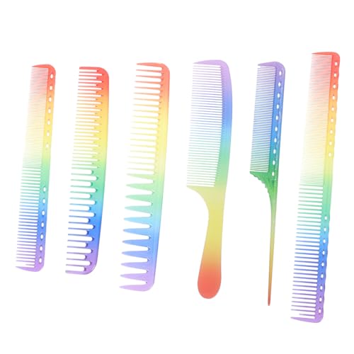 DOITOOL 1 Satz Regenbogenkamm Spitze- -kämme Frisierkamm Kämme Für Frauen - Kamm- Set. Friseur-styling-tool Haarschneidekämme Tasche Glatt C05 Werkzeugkasten Stk von DOITOOL