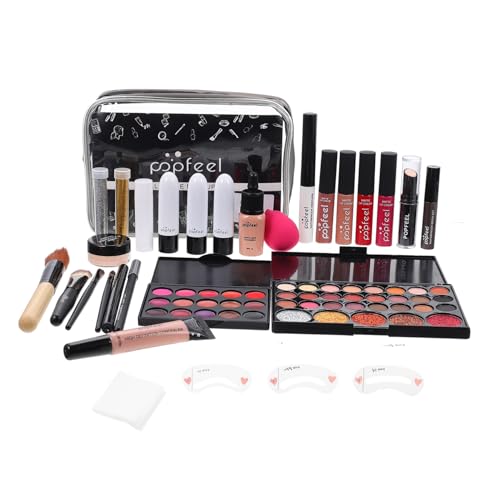 DOITOOL 1 Satz Schminkset für Damen Lipgloss Damen Accessoires Make-up-Taschen geschenk Kosmetikartikel Mehrzweck-Make-up-Set Haupt Schminkkasten Make-up-Tools Kosmetiktasche Student Abs von DOITOOL