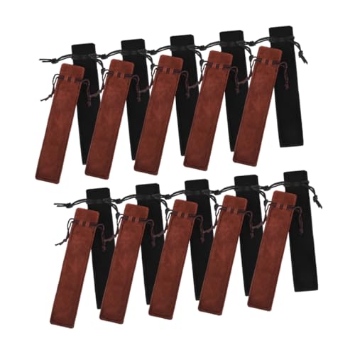 DOITOOL 20 Stück Kordelzug Stifttaschen Kratzfeste Federmäppchen Geschenkbeutel für Stifte Kleine Stiftverpackungstaschen für Schule und Büro von DOITOOL