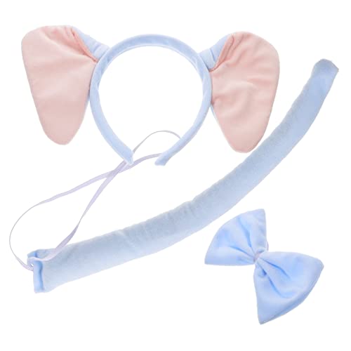 DOITOOL 1 Satz Stirnband mit Elefantenohren Stirnbänder für Kinder Tierkostüm-Set Make-up-Stirnband Elefanten-Accessoires für Damen Tiger-Krawatte Karikatur binden Suite Kleidung von DOITOOL