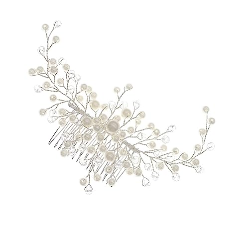 DOITOOL 1 Stk Kamm hochzeit kopfschmuck Braut-Haar-Accessoire Strass hochzeitsdeko Tiara Haarpflegezubehör handgefertigte Haardekoration Handbuch Kopfbedeckung Haarnadel von DOITOOL