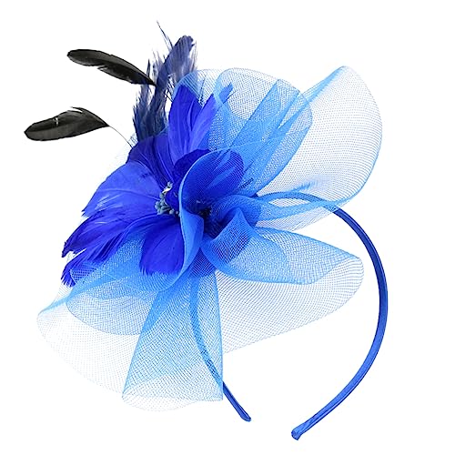 DOITOOL 1 Stk Mesh-Feder-Kopfschmuck Tea-Party-Fascinator-Hüte Mützen für Frauen Haarnadel Tiara elegante Haarspange kreative Party-Haardekoration Mode Kopfbedeckung von DOITOOL