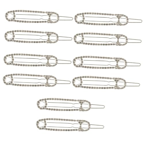 DOITOOL 10 Stk Haarnadel Haarspangen Haar Klammern Schwarzes Bandana-stirnband Haarschmuck Für Frauen Verpackung Von Lipgloss-boxen Frauen Haarspange Tiara Seitenclip Legierung Kind Metall von DOITOOL