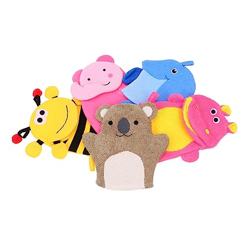 DOITOOL 10 Stk tierisches badetuch Peeling-Badehandschuh Badehandschuhe für Kleinkinder Luffa-Handschuh duschstoß Schwämme handtücher Cartoon-Kinder-Badehandschuhe Badezubehör Schwamm Baby von DOITOOL