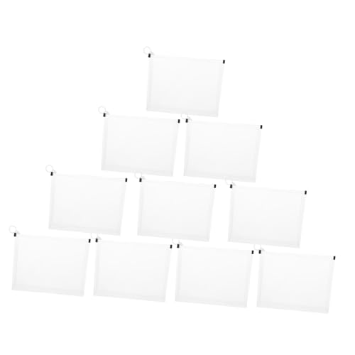 DOITOOL 10 Stück Große Kapazität Federmäppchen Praktischer Aufbewahrungsbeutel für Stifte Dokumententasche Dekorative Schreibwaren für Transparente Organizer von DOITOOL