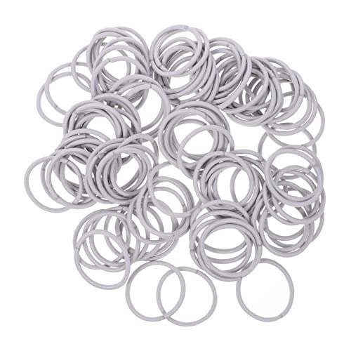 DOITOOL 100St Schwarzes elastisches Stirnband haarschmuck Haarbänder Haargummis für Mädchen baby haargummis Pferdeschwanzhalter Haarband Hohe Elastizität Haarseil Fräulein Gummiband von DOITOOL