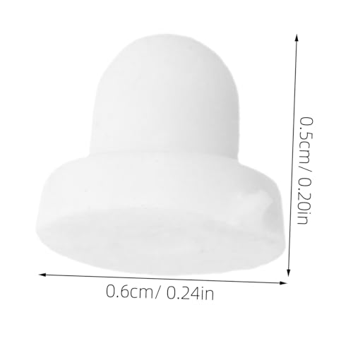 DOITOOL 100stücke Silikon-ohrringverschlüsse Weiß Als Ersatz Für Ohrstecker Stopper Kompatibel Mit Hakenohrringen Diy-schmuckteile Für Frauen Und Mädchen von DOITOOL