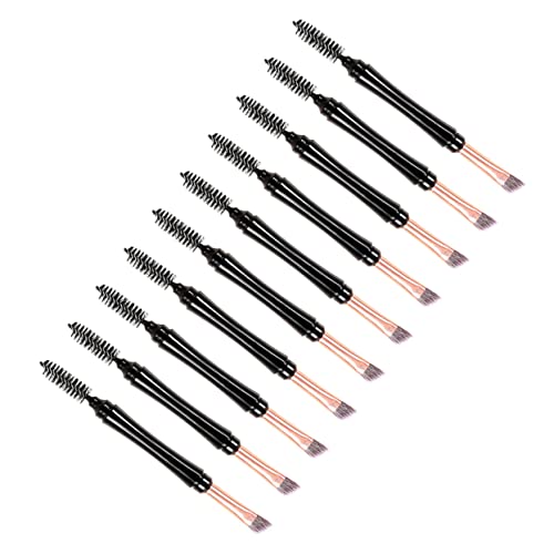 DOITOOL Eyeliner-Pinsel 10St Augenbrauen pinsel mit Deckel Brauenbürsten-Kit wimpernverlängerung wimperntusche Wimpernbürste Augenbrauenpinsel werkzeug Make-up-Tools Make-up-Zubehör Fase von DOITOOL