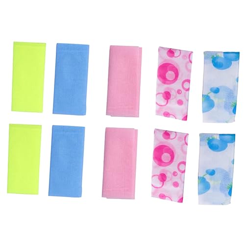 DOITOOL 10St Badewaschlappen nylon handschuhe body scrubber Badewäscher für den Körper Badezubehör Shower Handtuch Handtücher Körpermassagegerät Wäscher waschen Koreanisch Badetuch Bürste von DOITOOL