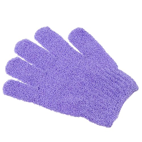 DOITOOL 10st Fünf-finger-badehandschuhe Badeschrubber Massagehandschuhe Für Die Dusche Körperpeeling Für Frauen Badetücher Für Babys Violett Nylon Fäustlinge Spa Fräulein von DOITOOL