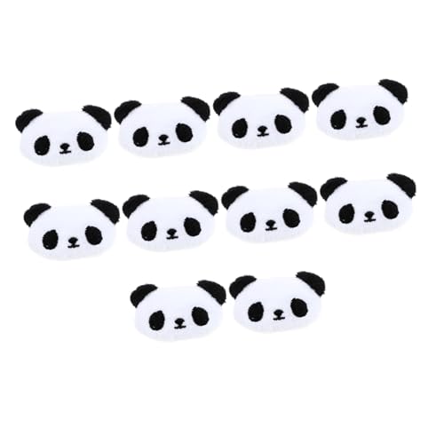 DOITOOL 10st Panda-haarnadel Geschenke Für Babymädchen Süße Haarspangen Zubehör Für Tierhaare Baby-mädchen-geschenk Haarspangen Für Babys Puppe Baumwolle Roter Panda Haarring Kind Weiß von DOITOOL