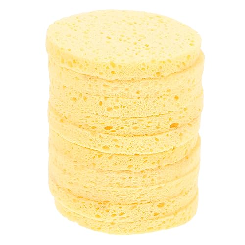 DOITOOL 10st Wattebausch Aus Zellstoff Esponjas Para Natürlicher Luffa Massageschwamm Schönheitsschwämme Bilden Make-up-entferner-pad Holzzellstoff Baumwolle Das Gesicht von DOITOOL