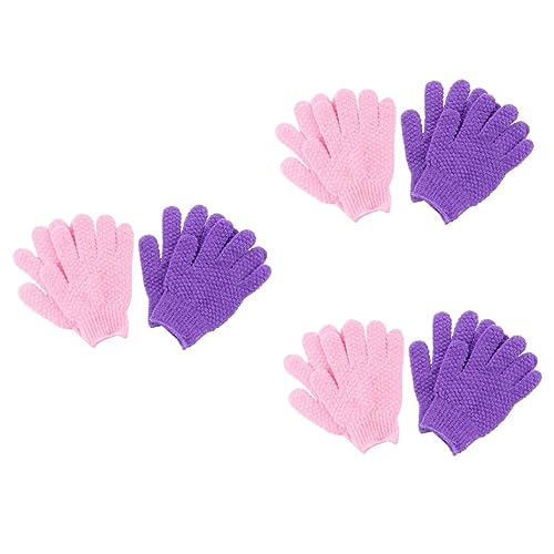 DOITOOL 12 Stk Bade-Peeling-Handschuhe Körperwäsche Scrubber Badehandschuhe zum Duschen peelinghandschuh peeling handschuhe badehandtuch Duschhandschuhe mit fünf Fingern Badeschrubber von DOITOOL