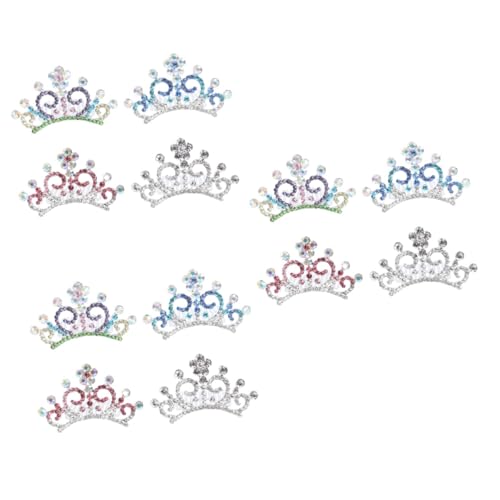 DOITOOL 12 Stk Kronenkamm Kronenförmiger Haarkamm Haarspangen für Frauen Tiara Haarnadel zarter Kronenkopfschmuck strassbesetzter Kopfschmuck Mosaik- Haarschmuck Kind von DOITOOL