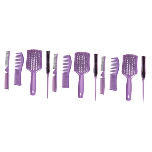 DOITOOL 12 Stk Vierteiliges Frisierkamm-Set Haarkamm mit Salonöl Haarbürsten für Damen Kämme für Männer Haarschneidekamm Kamm für Männer Frauen Schutz einstellen Zubehör vierteiliges Set von DOITOOL