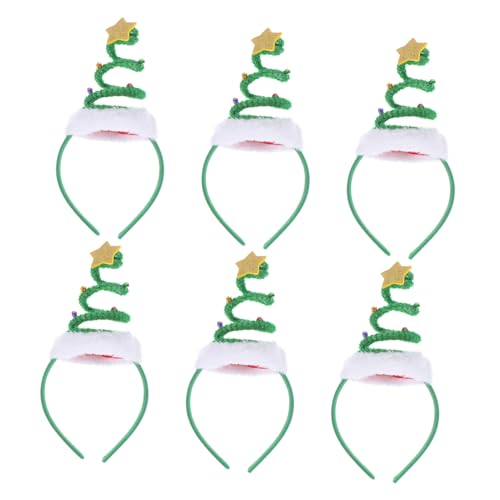 DOITOOL 12 Stk Weihnachtsfrühlingsstirnband Partyzubehör für Erwachsene Haarschmuck für Kinder elastische Haargummis Tiara Haarverzierung weihnachtliche haardekore niedlich Partybedarf von DOITOOL