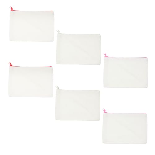 DOITOOL 12 Stück Teiliges Canvas Federmäppchen Quadratisch Robuste Stifttasche mit Glattem Reißverschluss Vielseitig für Schule Büro Aufbewahrung von Stiften Karten Münzen Zufällige Farbe von DOITOOL