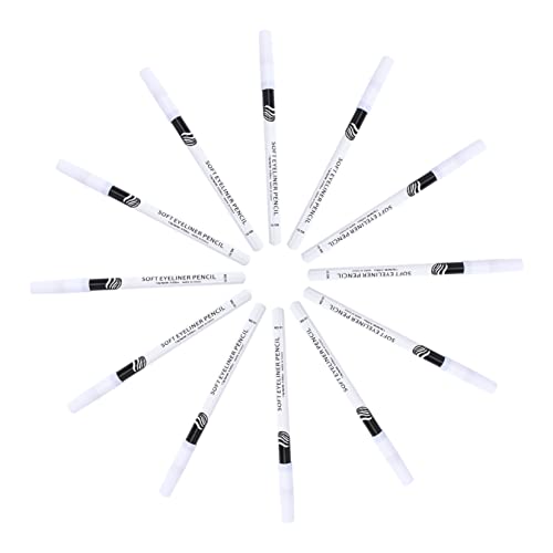 DOITOOL Make-up-Eyeliner 12St Eyeliner-Stift lidschatten bleistift Applikatoren für Augen-Make-up weißer Textmarker flüssiger Eyeliner Make-up-Eyeliner-Applikator Seidenraupenstift bilden von DOITOOL