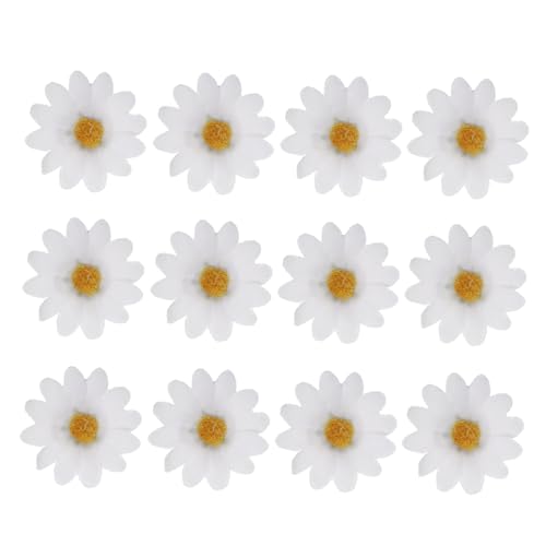 DOITOOL 12St Haarspange mit Sonnenblume Blumen-Haarnadel Mini-Haarklammern Haarspangen Tiara Kopfschmuck für Mädchen Haarspange Gänseblümchen Kopfbedeckung kleine Sonnenblume Weiß von DOITOOL