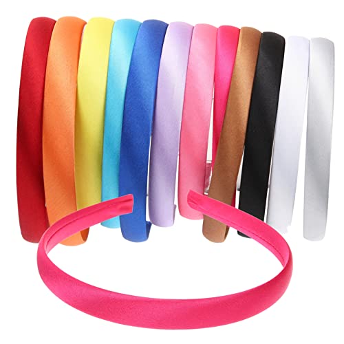 DOITOOL 12St Stirnbänder für Damen Stirnbänder für DIY haarschmuck Haarband Stirnband Haargummis haarreifen selber machen glatter Haarreifen für DIY Sport Zubehör Tuch von DOITOOL