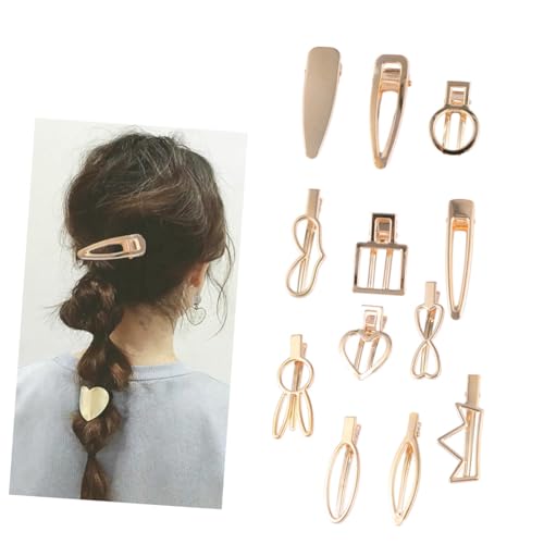 DOITOOL Metall-haarspangen Bobby 12er-pack Modisches Schlichtes Haarnadel-set 8 Cm Wassertropfen-aushöhlung Solide Haarspangen Für Frauen Und Mädchen von DOITOOL