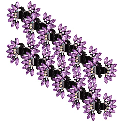 DOITOOL 12st Schmetterlings-strass-clip Haarklammern Für Dickes Haar Hair Clips for Women Klauenclips Für Dünnes Haar Haarkrallen Haarspangen Klaue Kind Plastik Haarnadel Violett Dicht von DOITOOL