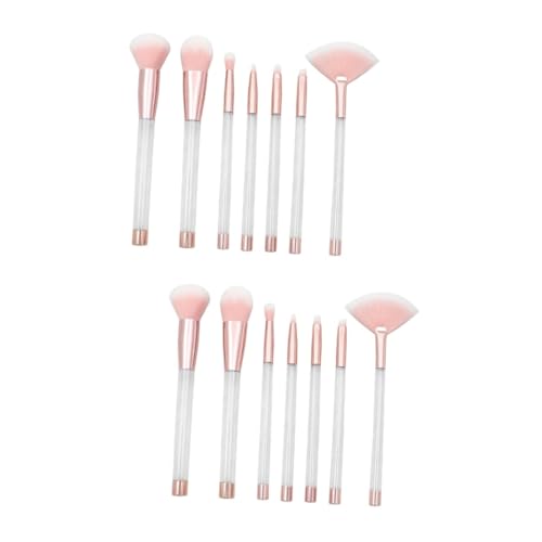 DOITOOL 14 Stk Make-up Pinsel Puderpinsel-Kit Anzug Anzüge Augenbrauenpinsel Make-up-Pinsel für Frauen Kosmetikpinsel bilden Foundation-Pinsel Concealer Pinsel einstellen reisen Passen von DOITOOL