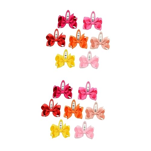 DOITOOL 14 Stk haarschmuck Haargummis für Kinder Schleife Haarnadel Baby-Haarschleifen Mini-Haargummis Haarspangen Haarklammer Haarspange für Mädchen Bowknot-Haarnadel Säumen Kopfbedeckung von DOITOOL