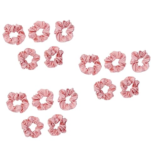 DOITOOL 15 Stk Haarschmuck für Frauen Lotus Teelichthalter rosa Haargummis Haarbänder einfarbige Haargummis Pferdeschwanzhalter Mädchen Stirnband Kopfbedeckung Haarring Damen schmücken von DOITOOL