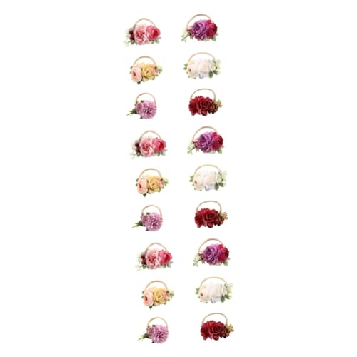 DOITOOL 18 Stk Stirnband für Blumenkinder haarschmuck die Blumen schmücken Kopfbedeckung Baby Stoff von DOITOOL