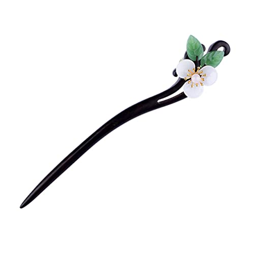 DOITOOL 1Stk Haarnadel Haarstäbchen für Frauen Blumendekor Schal Haarspangen Haarklammer Outdoor-Accessoire Haarschmuck für Frauen Hanfu Zubehör China Essstäbchen Fräulein schmücken Bambus von DOITOOL