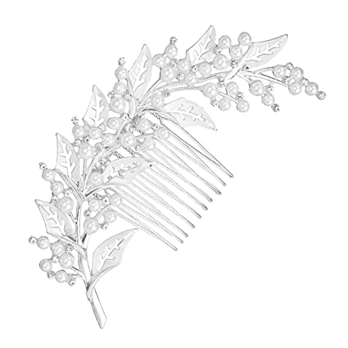 DOITOOL 1stk Kamm Diamant-kopfschmuck Haar Strass Roségoldenes Dekor Perlen Strass Frauen Kopfschmuck Goldene Strasssteine Haarschmuck Perlen Tiara Kopfbedeckung Legierung Hochzeit Braut von DOITOOL