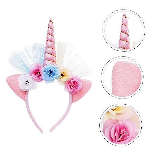 DOITOOL 1Stk Leuchtendes Einhorn-Stirnband weihnachtsdeko Halloween Kopfbedeckung Haarschmuck Kind von DOITOOL