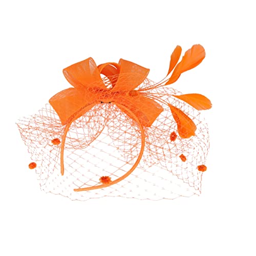 DOITOOL 1stk Mesh-kopf- 20er-jahre-kopfbedeckung Für Damen Derby-mützen Für Damen Teehüte Für Damen Haarschmuck Fascinators Für Frauen-teeparty Braut Stirnband Gittergewebe Jahrgang von DOITOOL