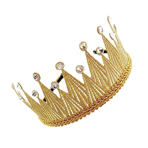 DOITOOL 1Stk Stirnband kristall geburtstag Haarschmuck für Mädchen Tiara Haargummi Kindergeburtstagskrone Kronenkopfschmuck Prinzessin Partyhut Blütenkopf Kopfbedeckung Baby schmücken von DOITOOL