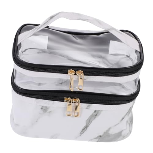 DOITOOL 1stk Waschtasche Kosmetiktasche Kulturbeutel Für Die Reise Durchsichtiger Kulturbeutel Toilettenartikel Make-up-Organizer-Tasche Klar Kein Futter Reisen Weiß Wasserdicht Wäschesack von DOITOOL