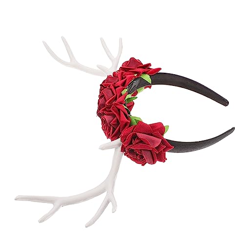 DOITOOL 1Stk Weihnachtsstirnband Haarschmuck Hirschgeweih christmas hair accessories weihnachtshaar schmuck Tiara Kostümzubehör Cosplay-Kopfschmuck Zweig Kopfbedeckung Requisiten schmücken von DOITOOL