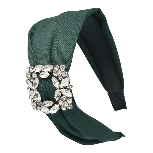 DOITOOL 1Stk Strass-Stirnband Stoff elastischer Haarreifen Turban-Stirnband Diamant-Kopfschmuck Kopfbedeckungen aus Stoff Frauen Haarreifen Stoffhaar Breitseite Haarschmuck Damen von DOITOOL