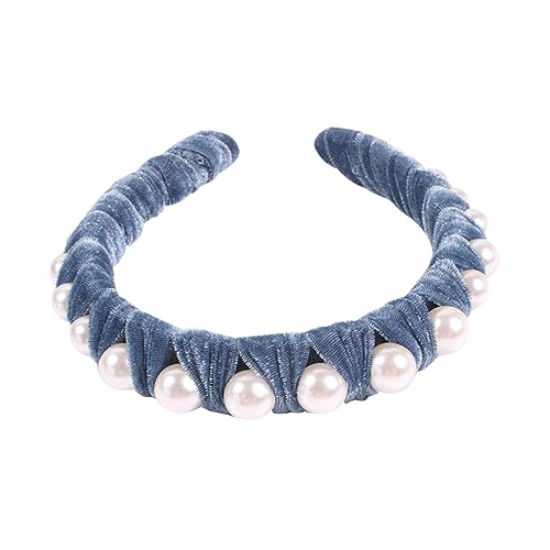 DOITOOL 1Stk Haarband aus Schwamm Perlenstirnband Haargummis mit Perlen Turban-Stirnband Tiara haarschmuck Perlenhaarband Perlenkopfschmuck niedlich Kopfbedeckung Haarnadel Mädchen von DOITOOL