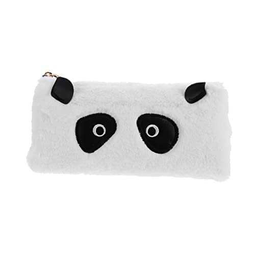 DOITOOL 1Stück Entzückendes Plüsch Bleistiftetui Für Tierdesign Federmäppchen Mit Reißverschluss Praktische Und Leichte Schreibtisch Organizer Für Schulbedarf Weißer von DOITOOL