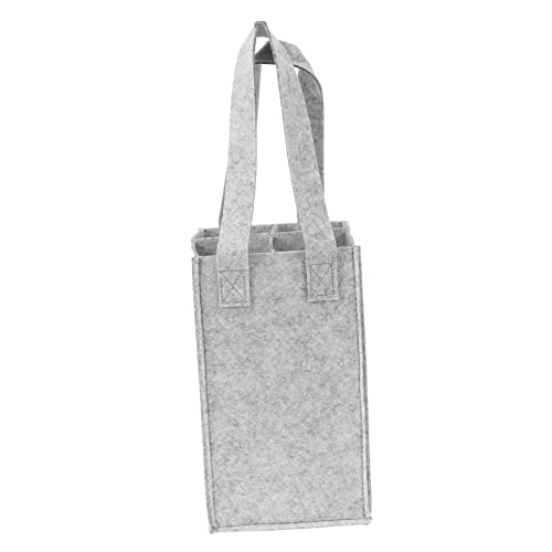 DOITOOL Weinflaschenträger Aus Filz Mit Griff Und Transparentem Fenster Für Rotwein Lagerung Box Robust Und Langlebig Für Reisen Und Geschenke von DOITOOL