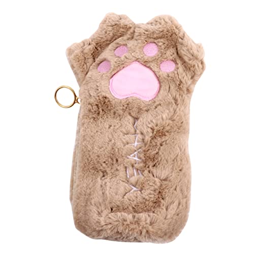 DOITOOL Bleistifttasche Aus Katzenpfote Form Stiftetasche Für Studenten Federmäppchen Zur Aufbewahrung Von Stiften Radiergummis Und Linealen Plüsch-stiftetasche Schöne von DOITOOL
