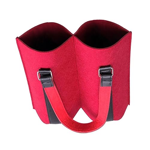 DOITOOL 1Stück Mehrflaschen Weinbeutel Filz Robuste Rotweinbeutel Für Wiederverwendbare Flaschenträger Für Zuhause Restaurant Hotel Bar Und Besondere Anlässe von DOITOOL