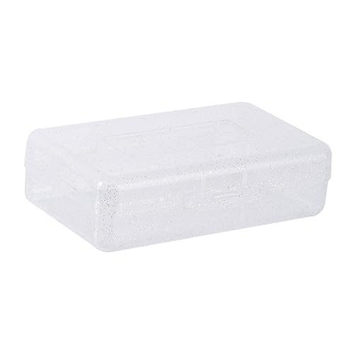 DOITOOL 1Stück Transparente Kunststoff Stiftbox Große Aufbewahrungsbox für Schreibwaren Robuste und Langlebige Federmäppchen mit Schnellverschlussdeckel für Schule und Büro von DOITOOL