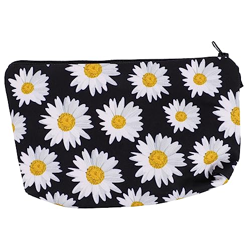 DOITOOL 1stk Gänseblümchen-Kosmetiktasche Niedlich Babyflaschenbürste Makeup Tasche Geldbeutel Süße Tragetasche Tragbar Geldbörse Hochwertiges Polyester Fräulein Lagerung von DOITOOL