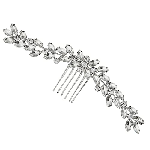 DOITOOL 1Stk Kamm Haarkämme für Frauen Brautkopfschmuck für die Hochzeit haarschmuck Tiara handgemachtes Kopfbedeckungsdekor Kopfschmuck für die Braut Kristall Haarnadel von DOITOOL