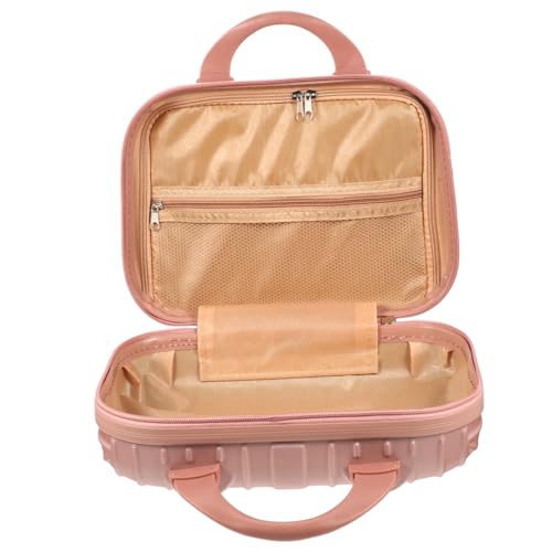 DOITOOL 1stk Kosmetikkoffer Make-up-reisekoffer Make-up-etui Kulturbeutel Für Die Reise Kosmetik-Organizer-Tasche Make-up-Tools Reisen Abs Aufbewahrungstasche Bilden Rosa von DOITOOL