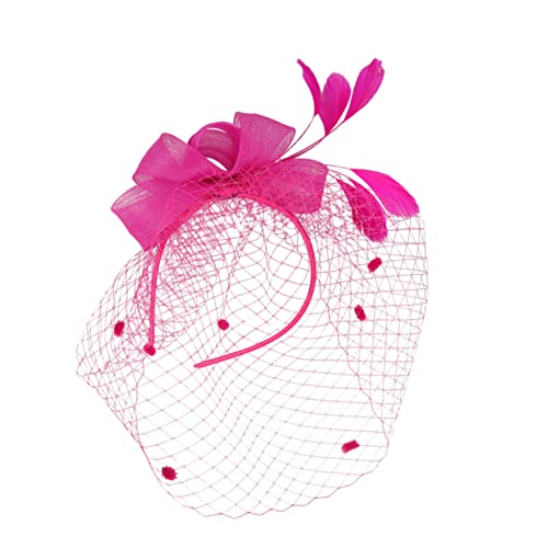 DOITOOL 1stk Mesh-kopf- Hochzeitshüte Für Damen Haarschmuck Teehüte Für Damen Frauen-teeparty-stirnband 20er-jahre-kopfbedeckung Für Damen Hut Fräulein Jahrgang Gittergewebe von DOITOOL